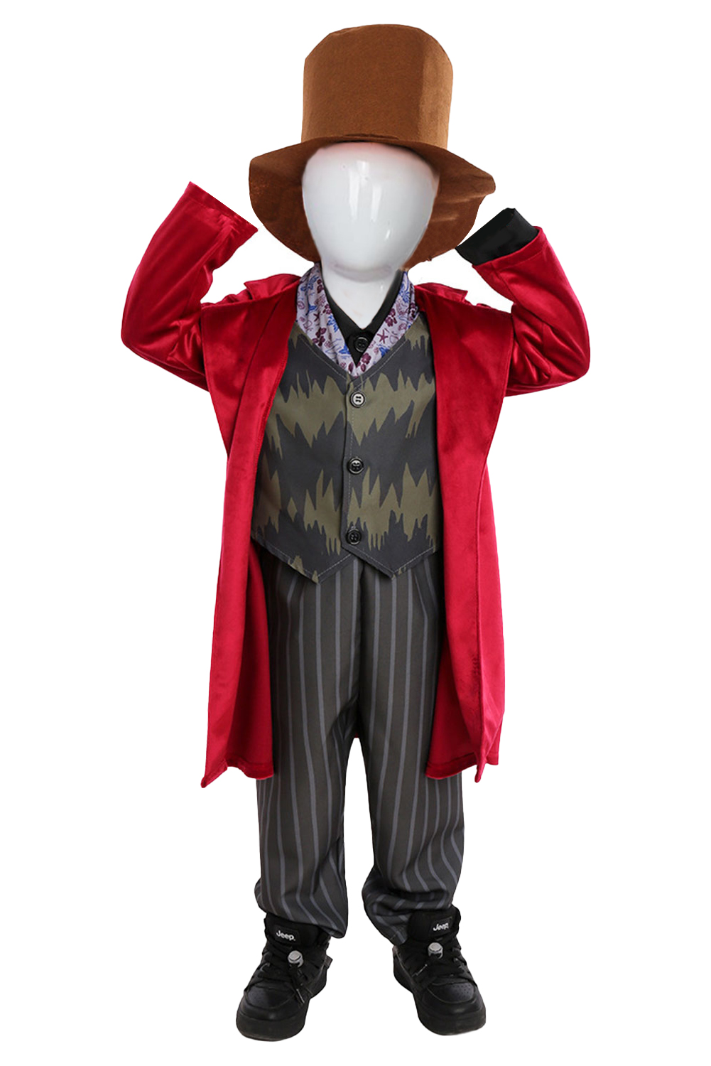 Movie Wonka Chocolate Factory Kids Children Outfits Halloween Carnival Suit Cosplay Costume