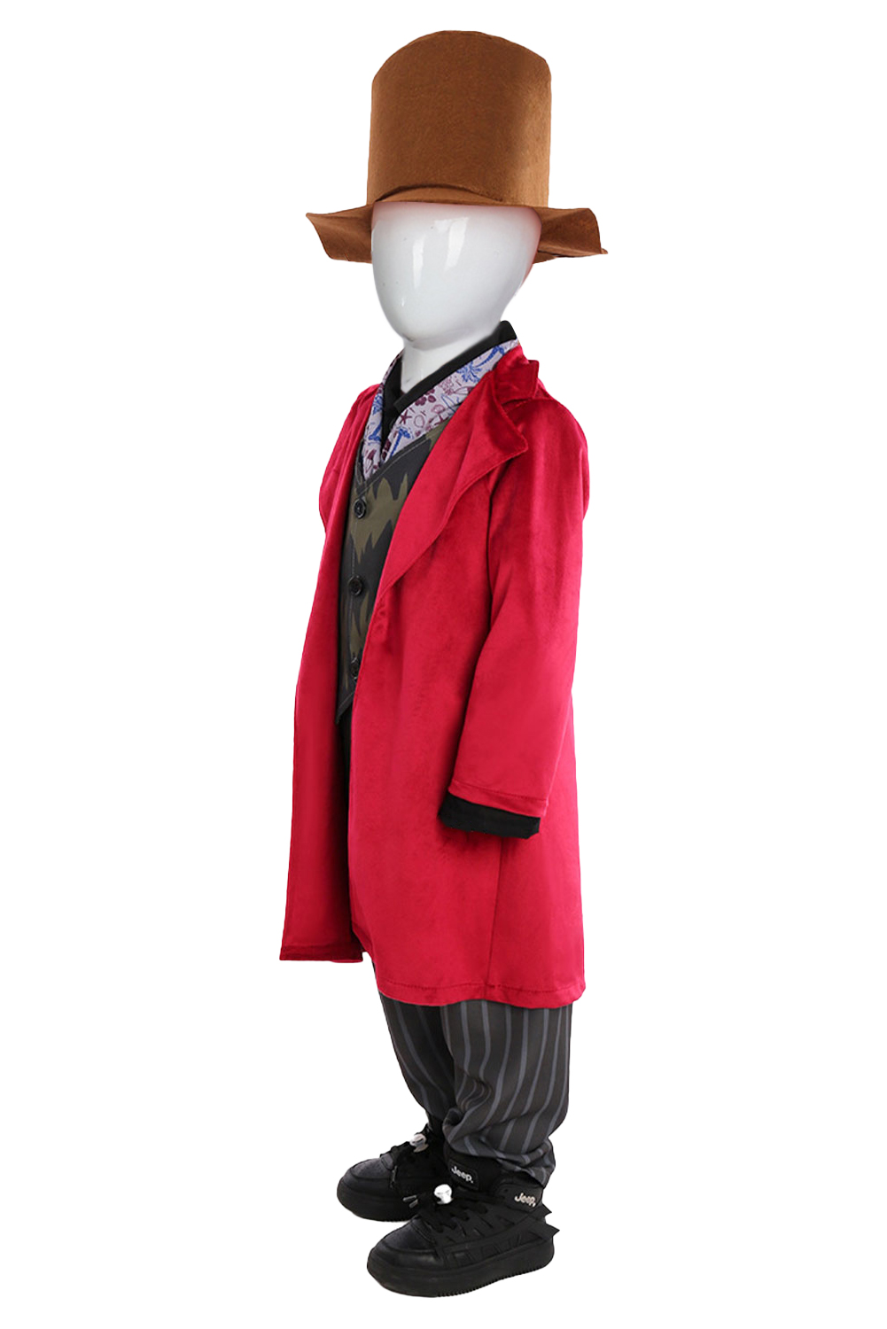 Movie Wonka Chocolate Factory Kids Children Outfits Halloween Carnival Suit Cosplay Costume