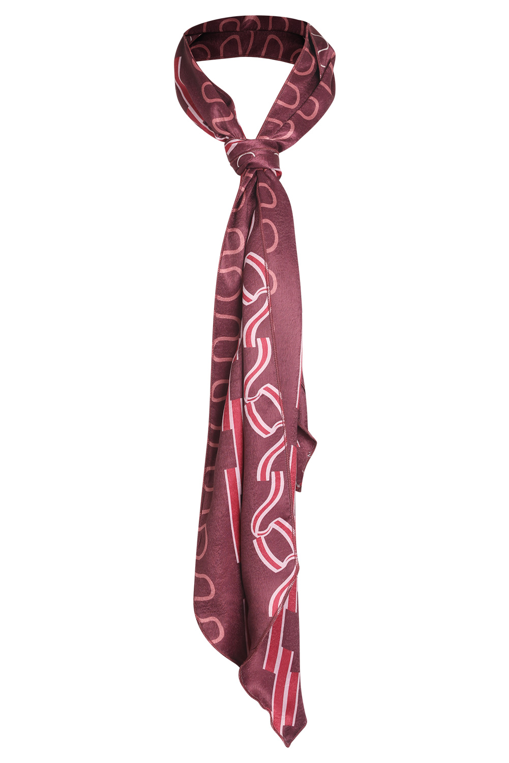Movie Wonka Cosplay Printed Brown Scarf Halloween Costume Accessories