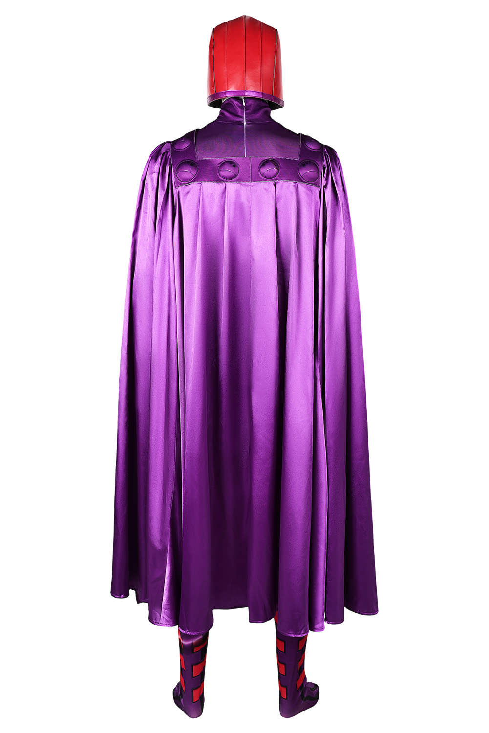Movie X-Men Magneto Jumpsuit With Cloak Headgear Outfits Halloween Carnival Suit Cosplay Costume