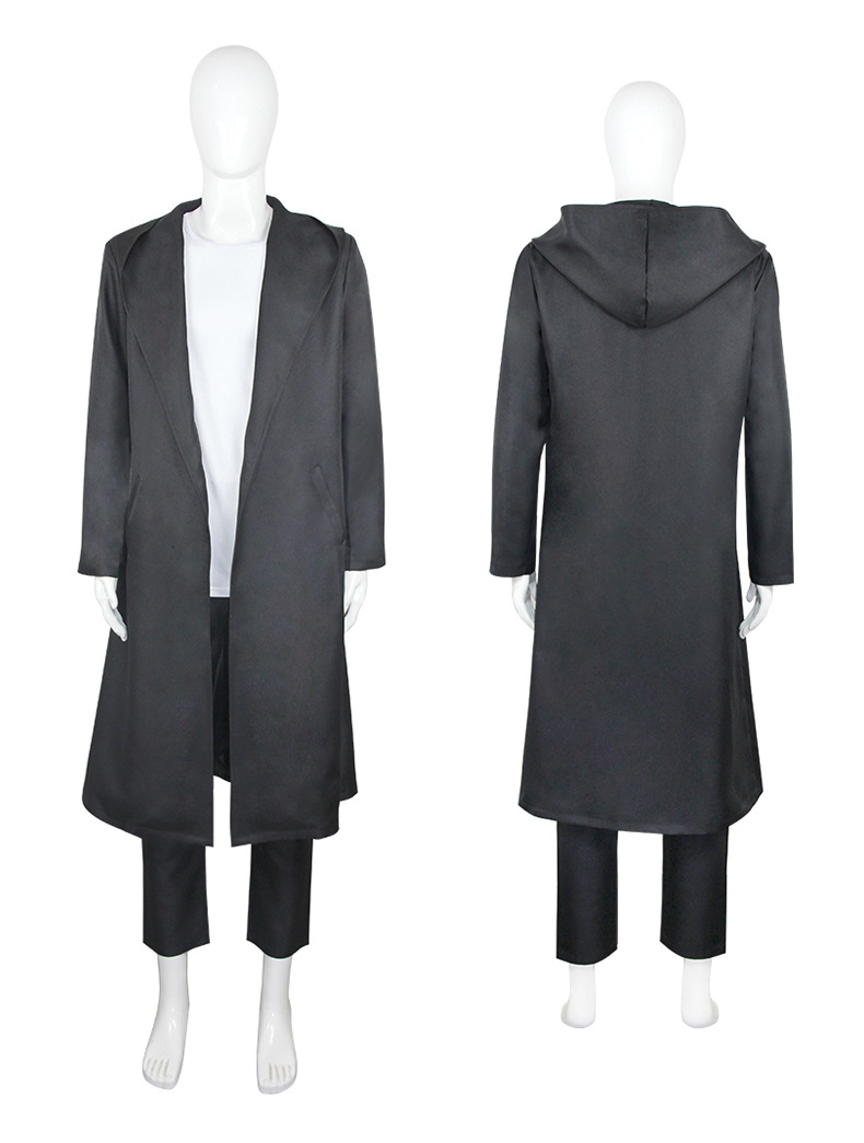 Solo Leveling Seong Jin woo Men Grey Coat Outfits Carnival Halloween Cosplay Costume