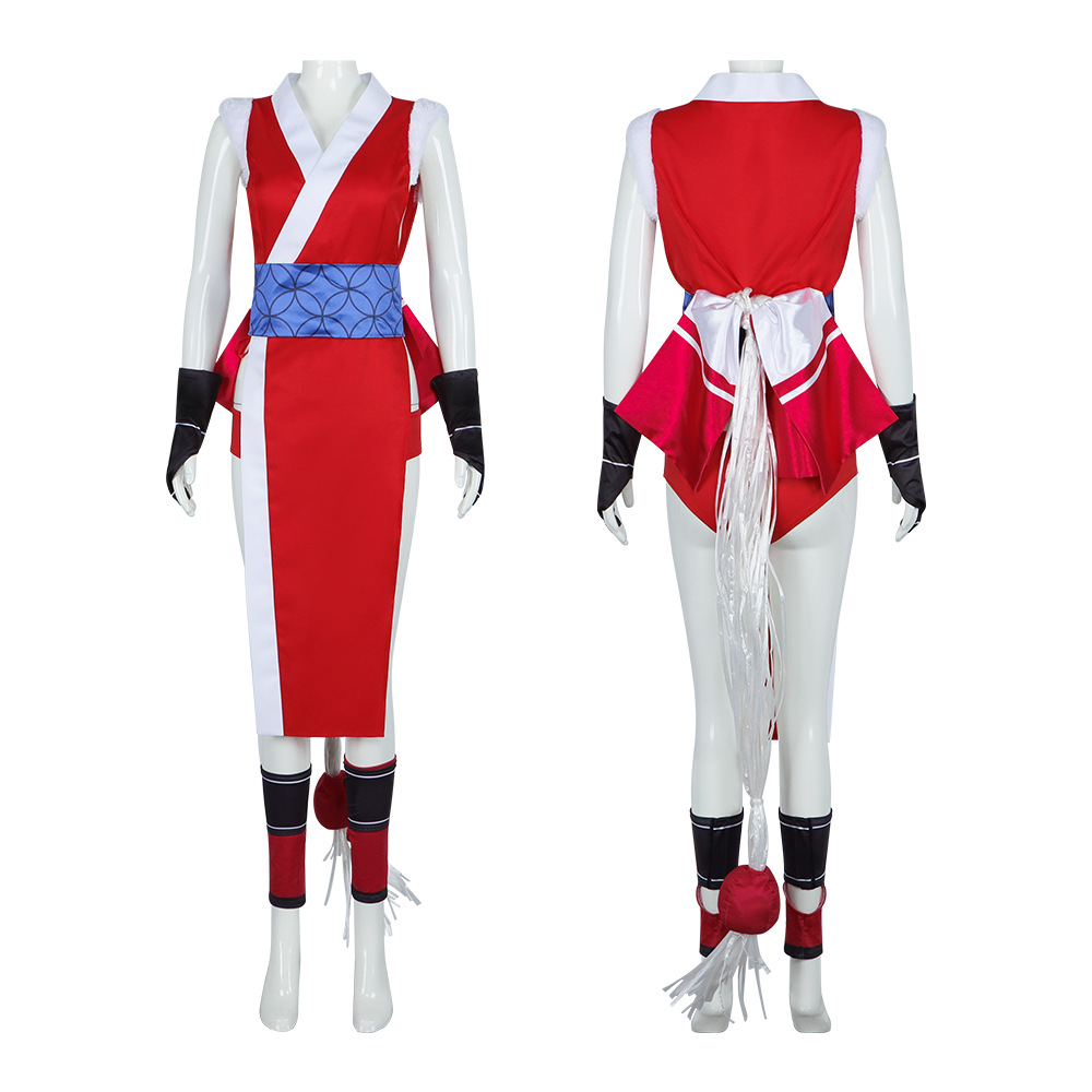 Street Fighter 6 Mai Shiranui Women Red Sexy Kimono Outfits Halloween Carnival Party Cosplay Costume