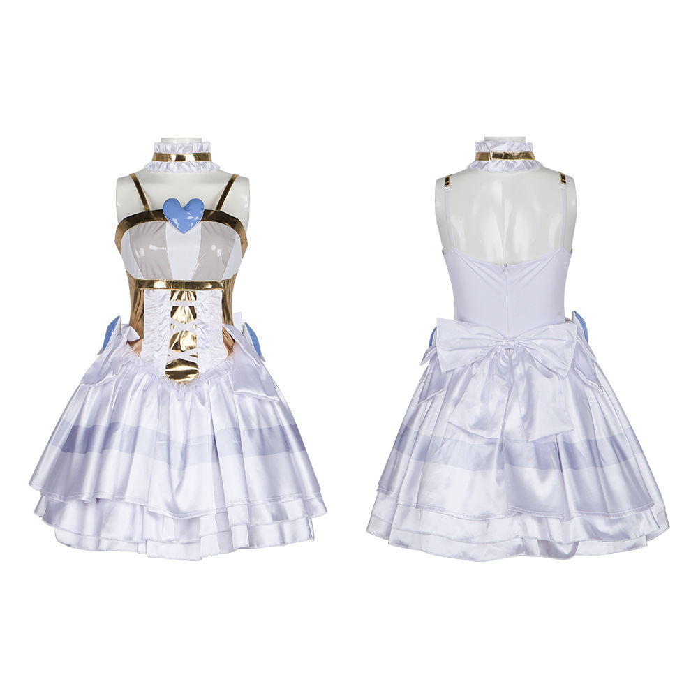 Panty & Stocking Stocking Angel Form White Dress Halloween Carnival Party Cosplay Costume