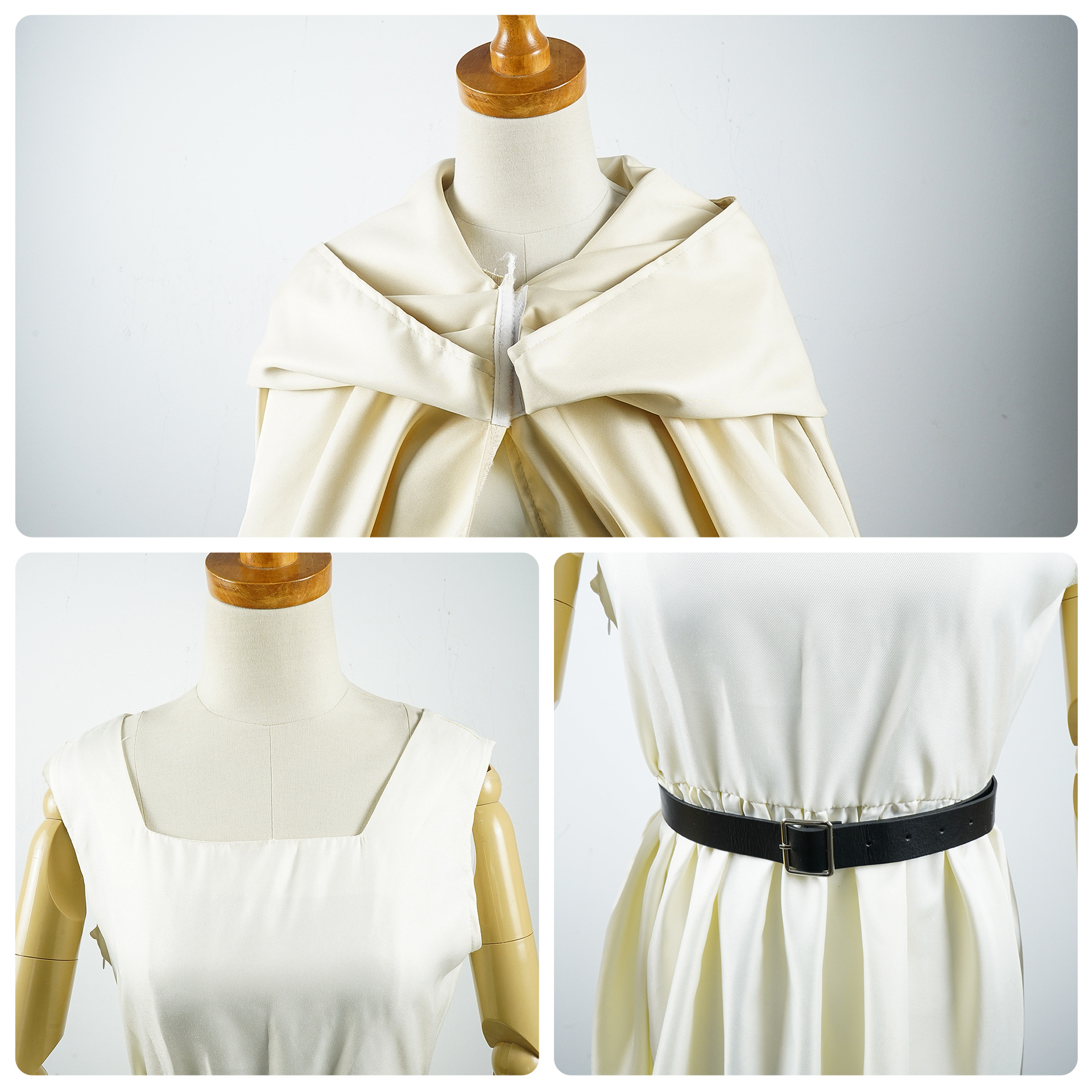 Frieren White Cloak Style Outfits Halloween Carnival Cosplay Costume