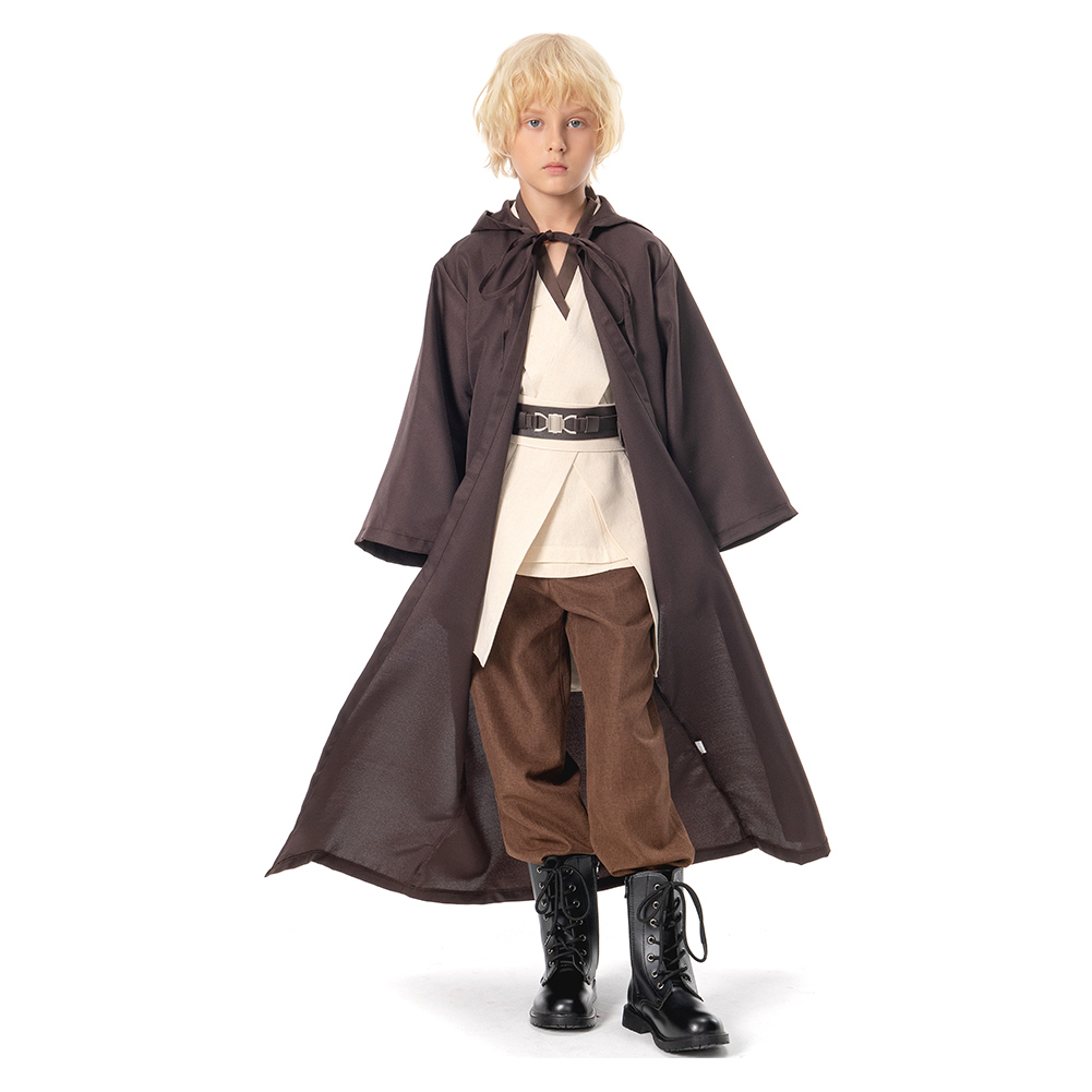 Obi-Wan Kenobi Kids Cosplay Costume Halloween Suit Child Version
