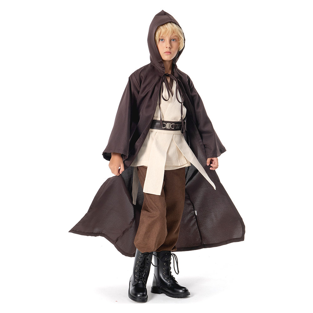 Obi-Wan Kenobi Kids Cosplay Costume Halloween Suit Child Version
