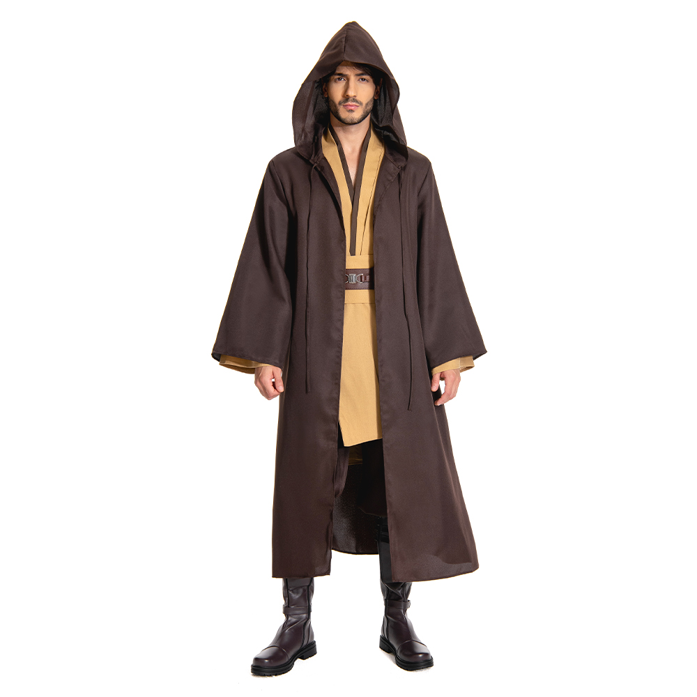 Obiwan Kenobi Jedi TUNIC Cosplay Costume Brown Version