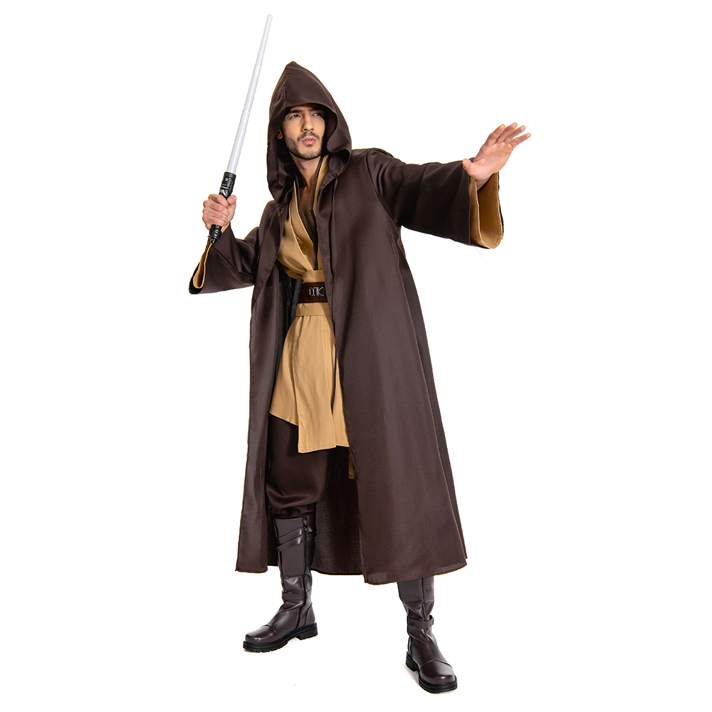 Obiwan Kenobi Jedi TUNIC Cosplay Costume Brown Version