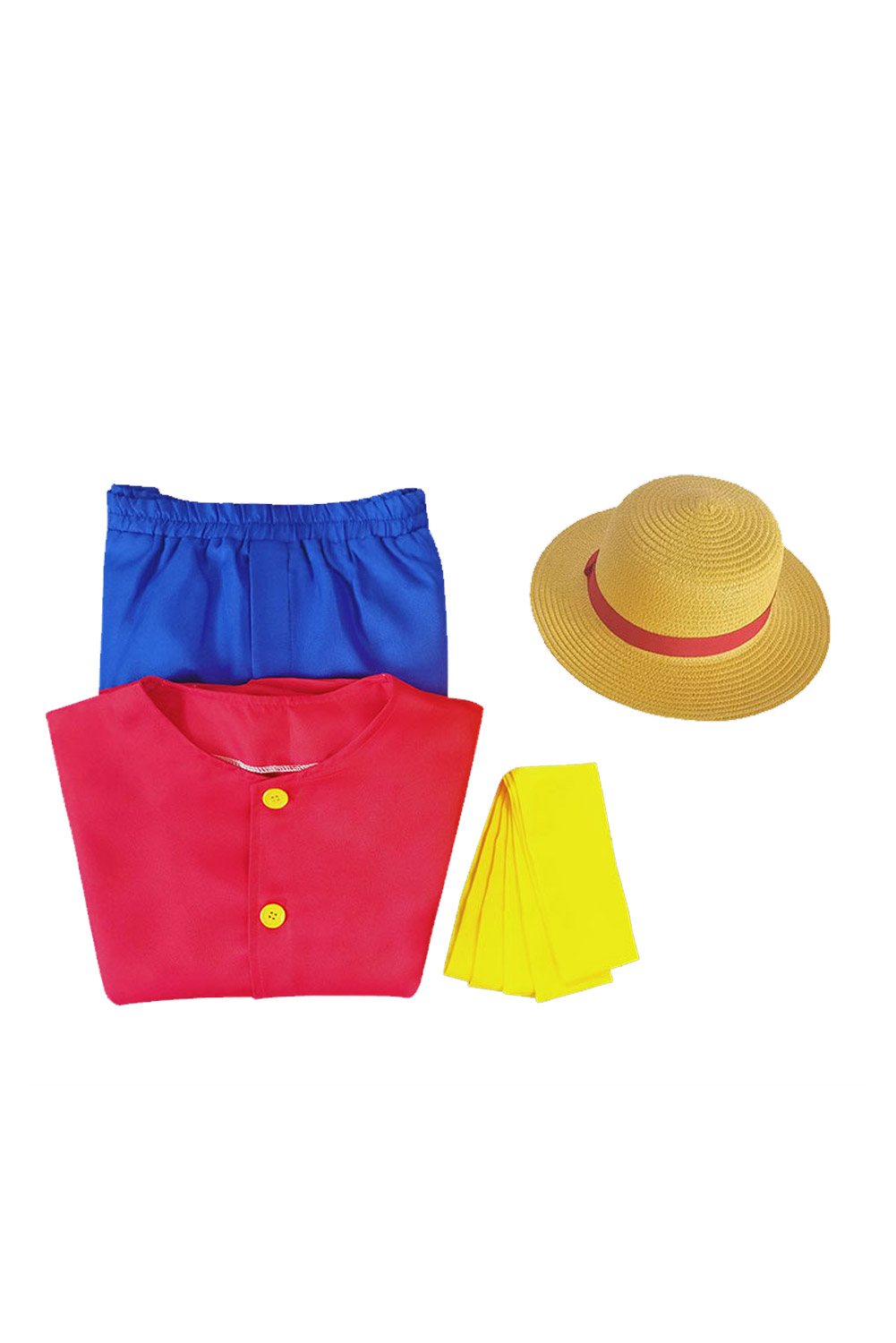 One Piece Luffy Kids Children Outfits Halloween Carnival Party Suit Cosplay Costume