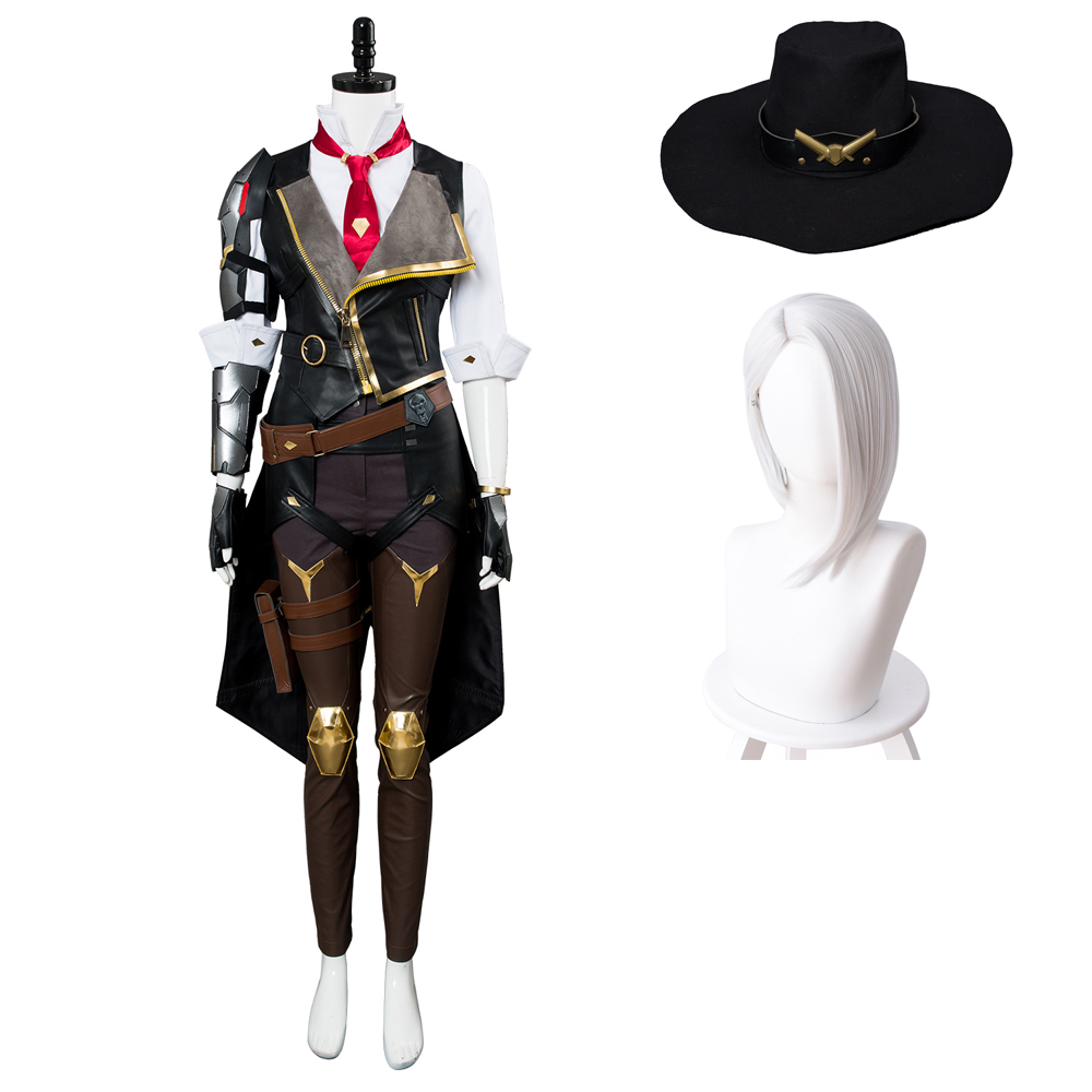 Overwatch Ashe Elizabeth Caledonia Cosplay Costume Outfits Halloween Carnival Party Suit