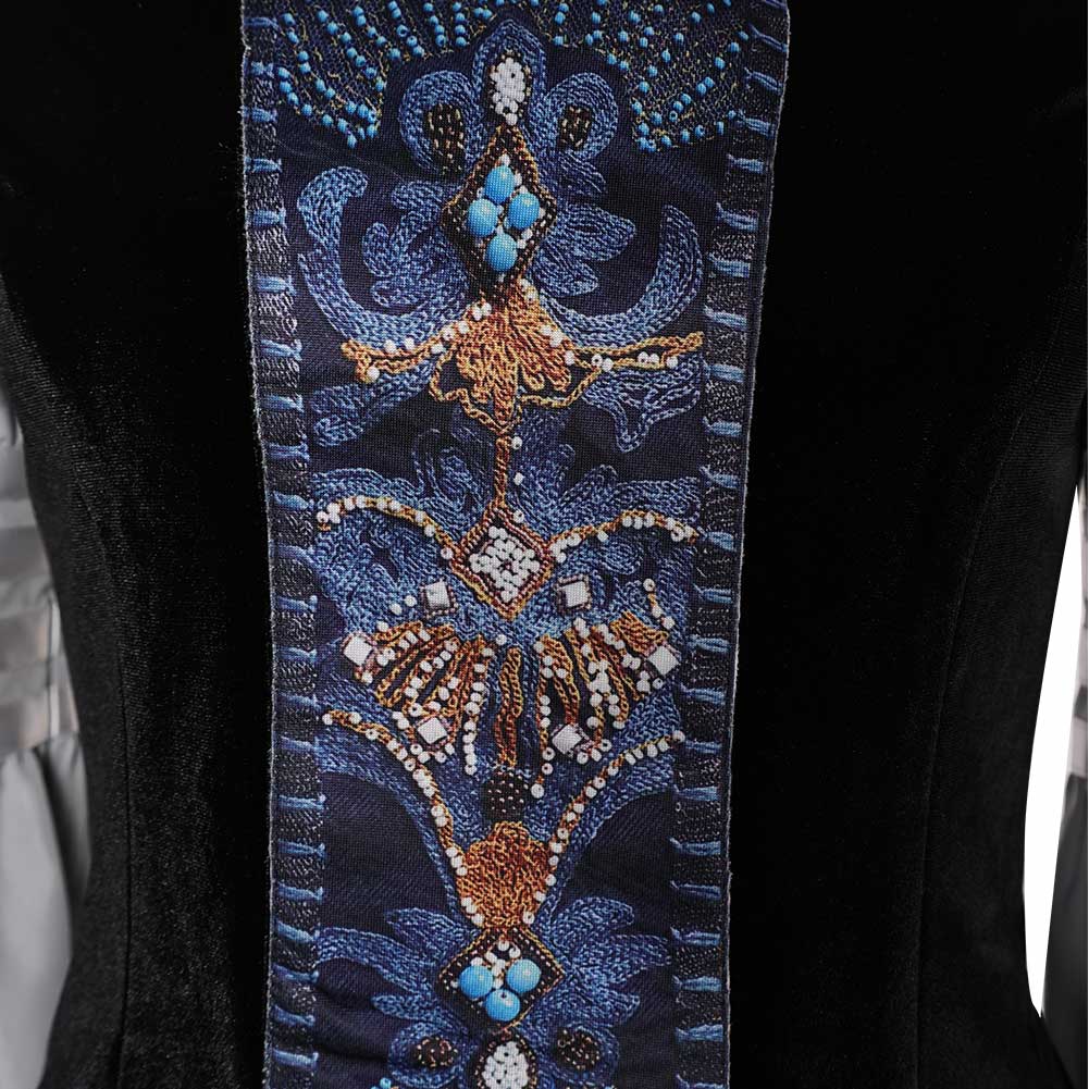 Padme Amidala AOC Woman Black Gown Set Halloween Carnival Party Cosplay Costume