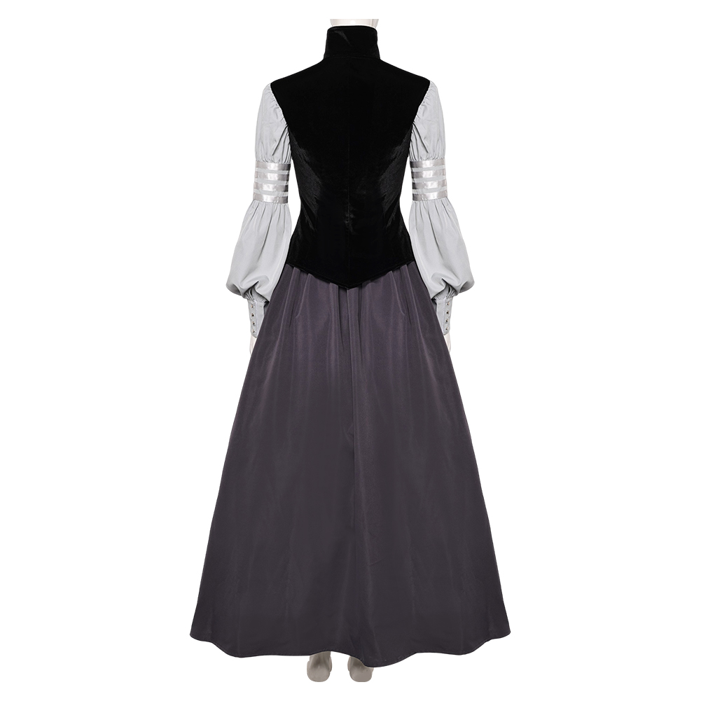Padme Amidala AOC Woman Black Gown Set Halloween Carnival Party Cosplay Costume