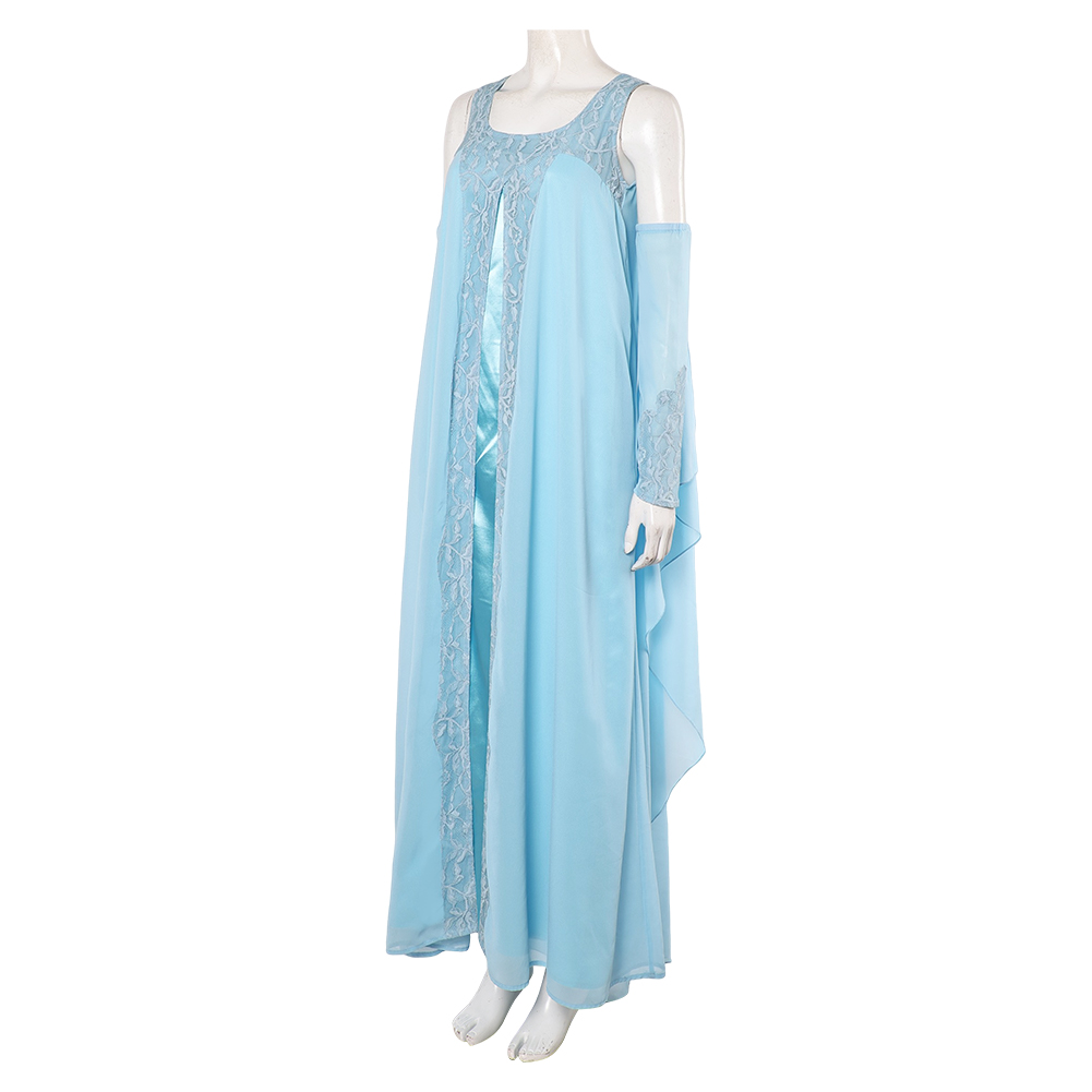Padme Amidala Woman Blue Nightgown Halloween Carnival Party Suit Cosplay Costume