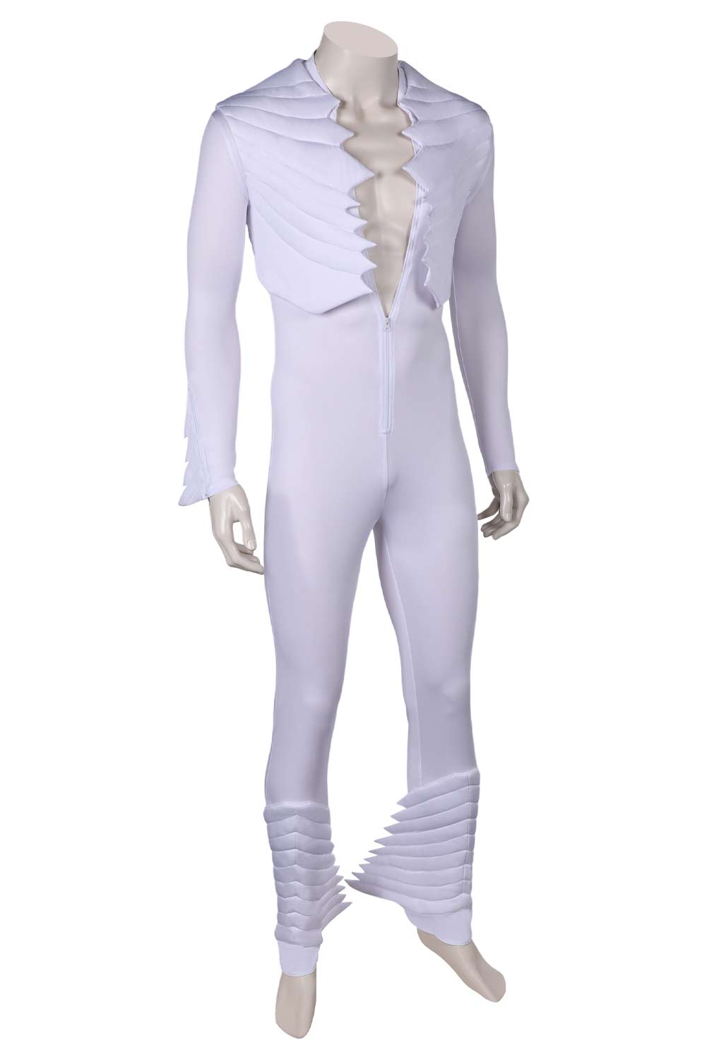 Queen Freddie Mercury White Rock and Roll Jumpsuit Outfits Halloween Carnival Suit Cosplay Costume