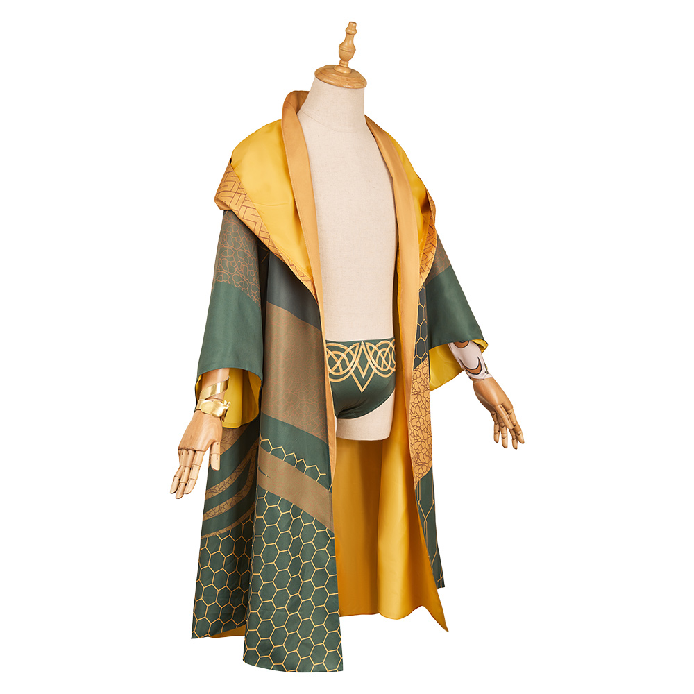 Rivals Loki Robe of Relaxation Robe Pants Set Halloween Carnival Party Cosplay Costume