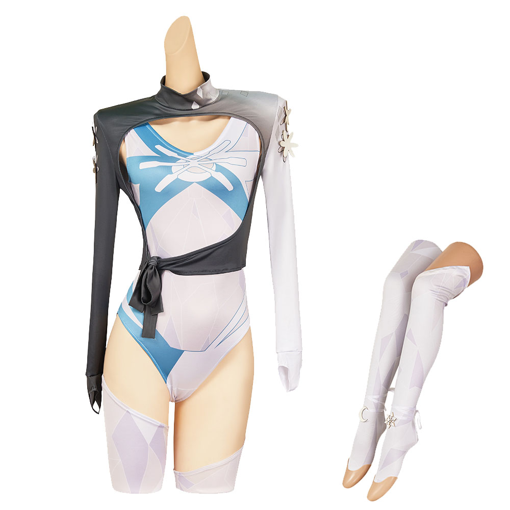 Rivals Luna Snow Cool Summer Swimsuit Set Halloween Carnival Party Cosplay Costume