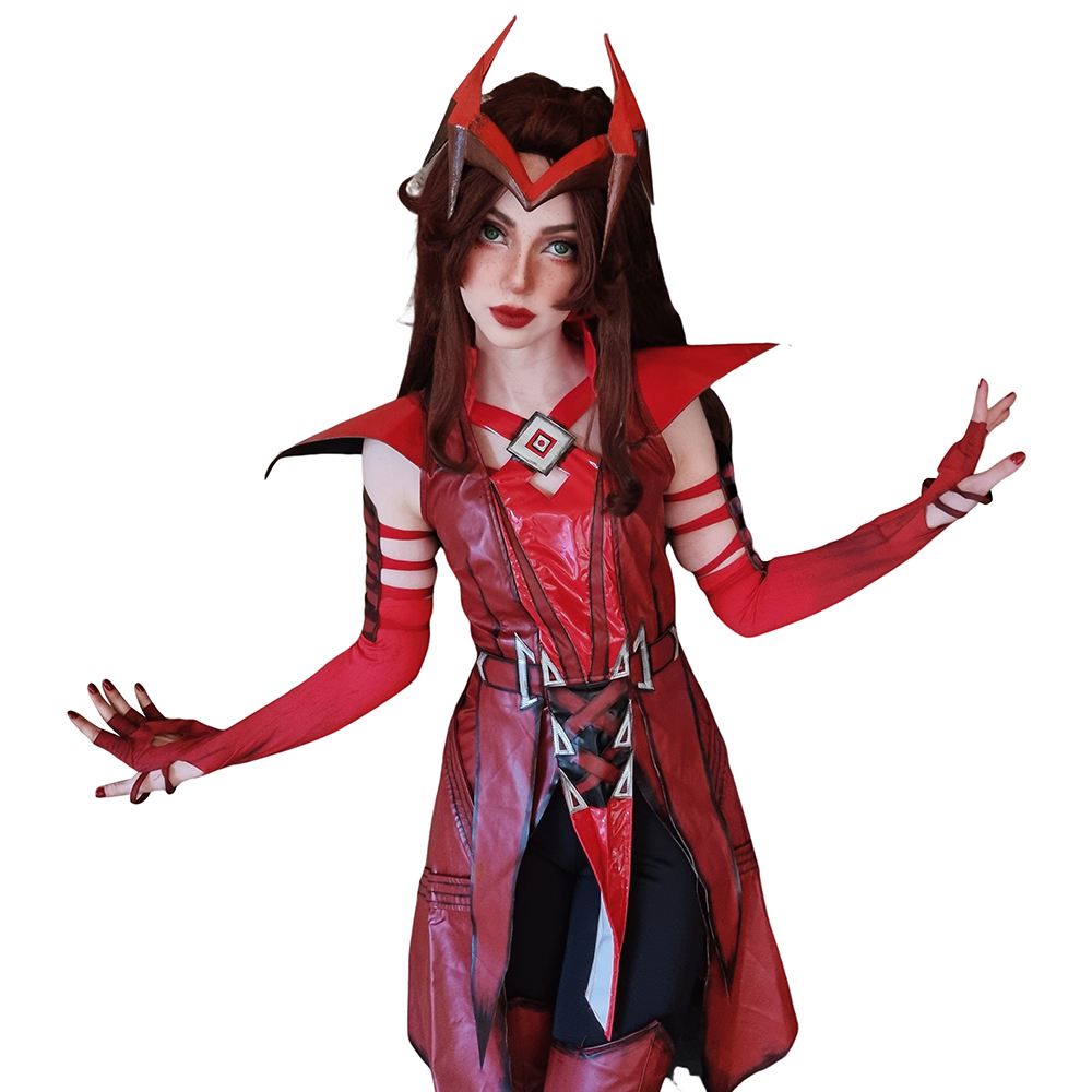 Rivals Scarlet Witch Red Outfits Halloween Carnival Cosplay Costume