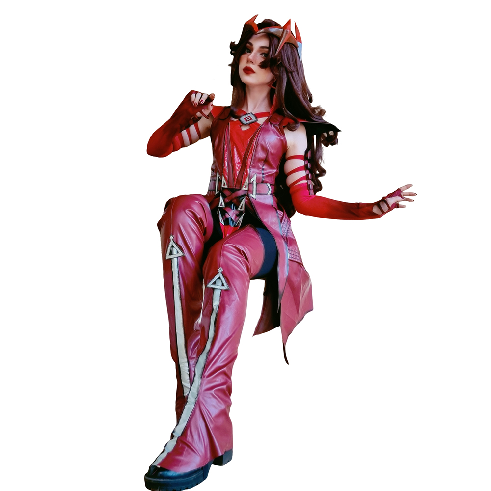 Rivals Scarlet Witch Red Outfits Halloween Carnival Cosplay Costume