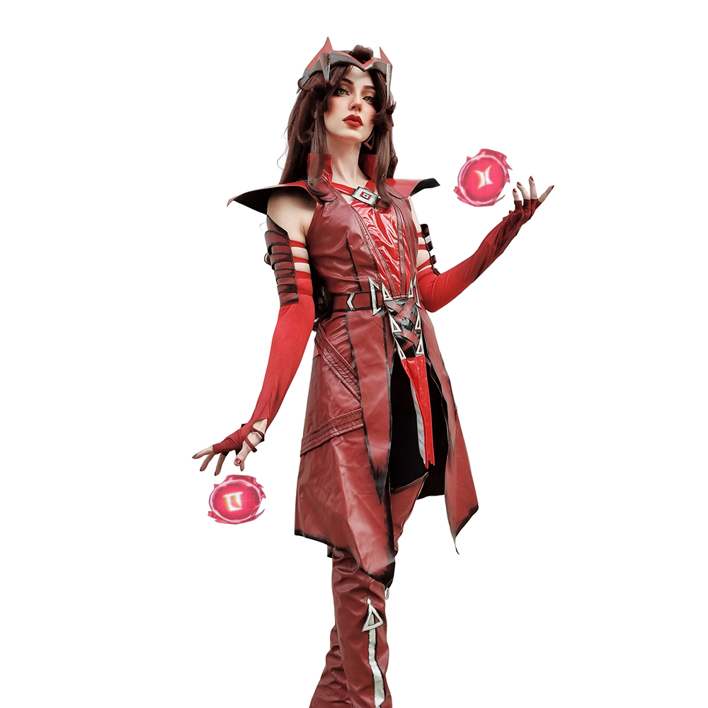 Rivals Scarlet Witch Red Outfits Halloween Carnival Cosplay Costume