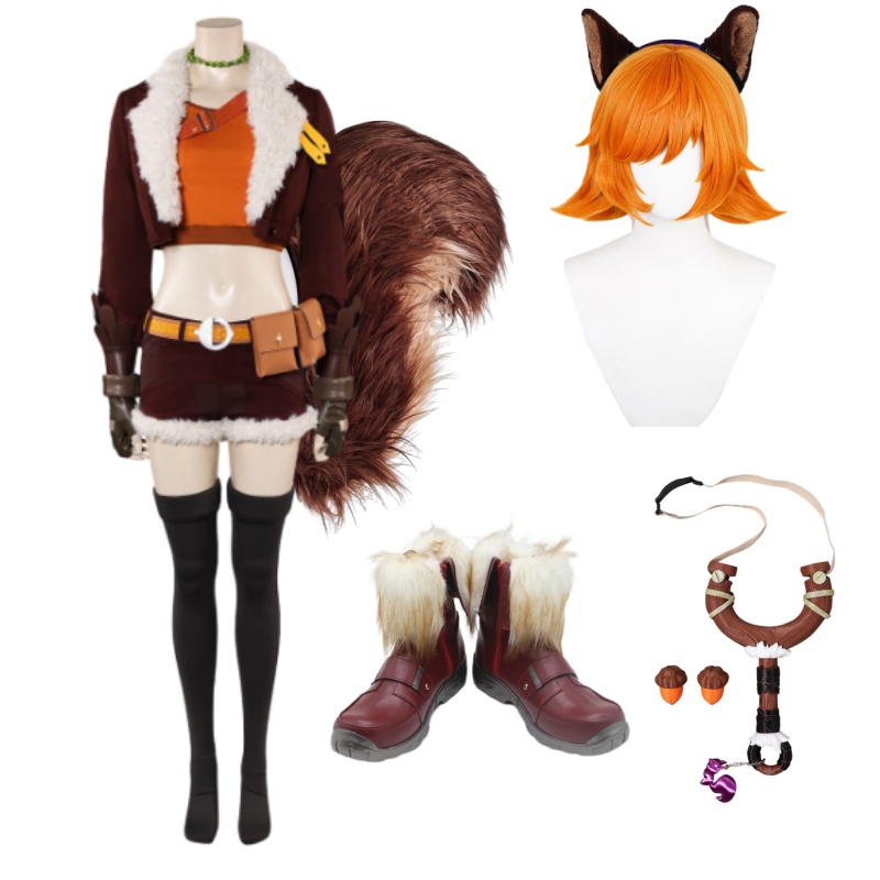 Rivals Squirrel Girl Fullset Outfits Halloween Carnival Cosplay Costume