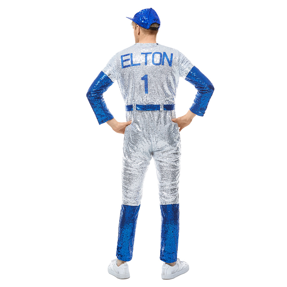 Rocketman Elton John Dodgers Baseball Uniform Cosplay Costume Halloween Suit