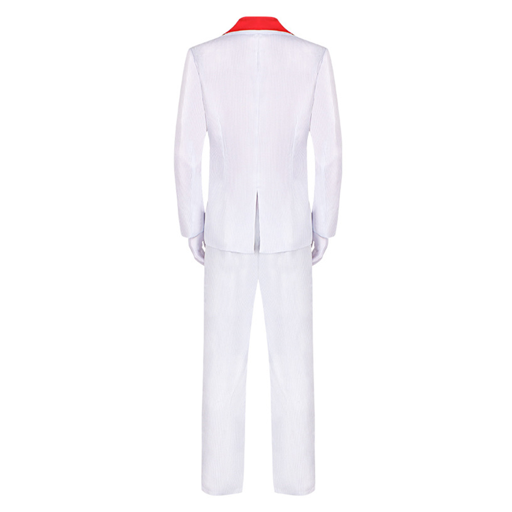 Scarface Al Pacino Men White Suit Halloween Carnival Party Cosplay Costume
