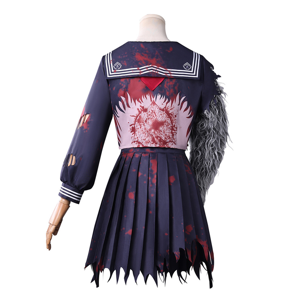 Silent Hill f Shimizu Hinako Uniform with Fur Hand Set Halloween Carnival Party Cosplay Costume