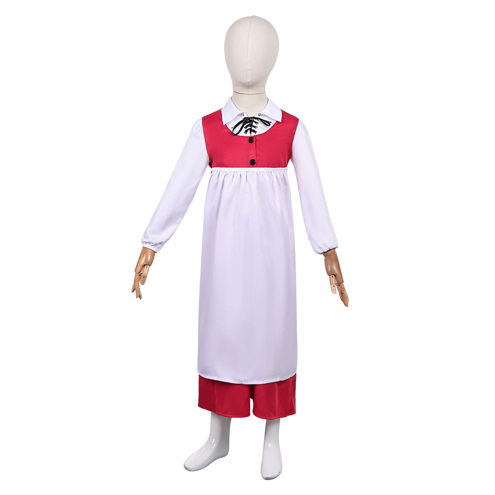 Snow Queen Gerda Kids Children Red Cloak Set Outfits Halloween Christmas Party Cosplay Costume