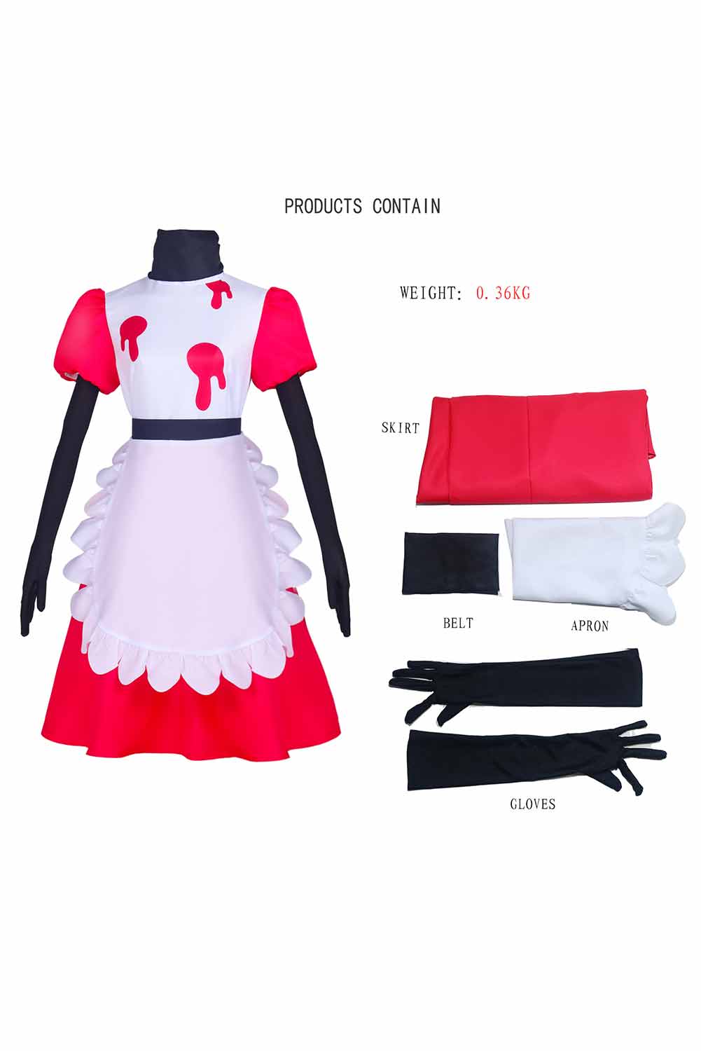 TV 2024 Hazbin Hotel Niffty Dress Full Set Outfits Halloween Carnival Suit Cosplay Costume
