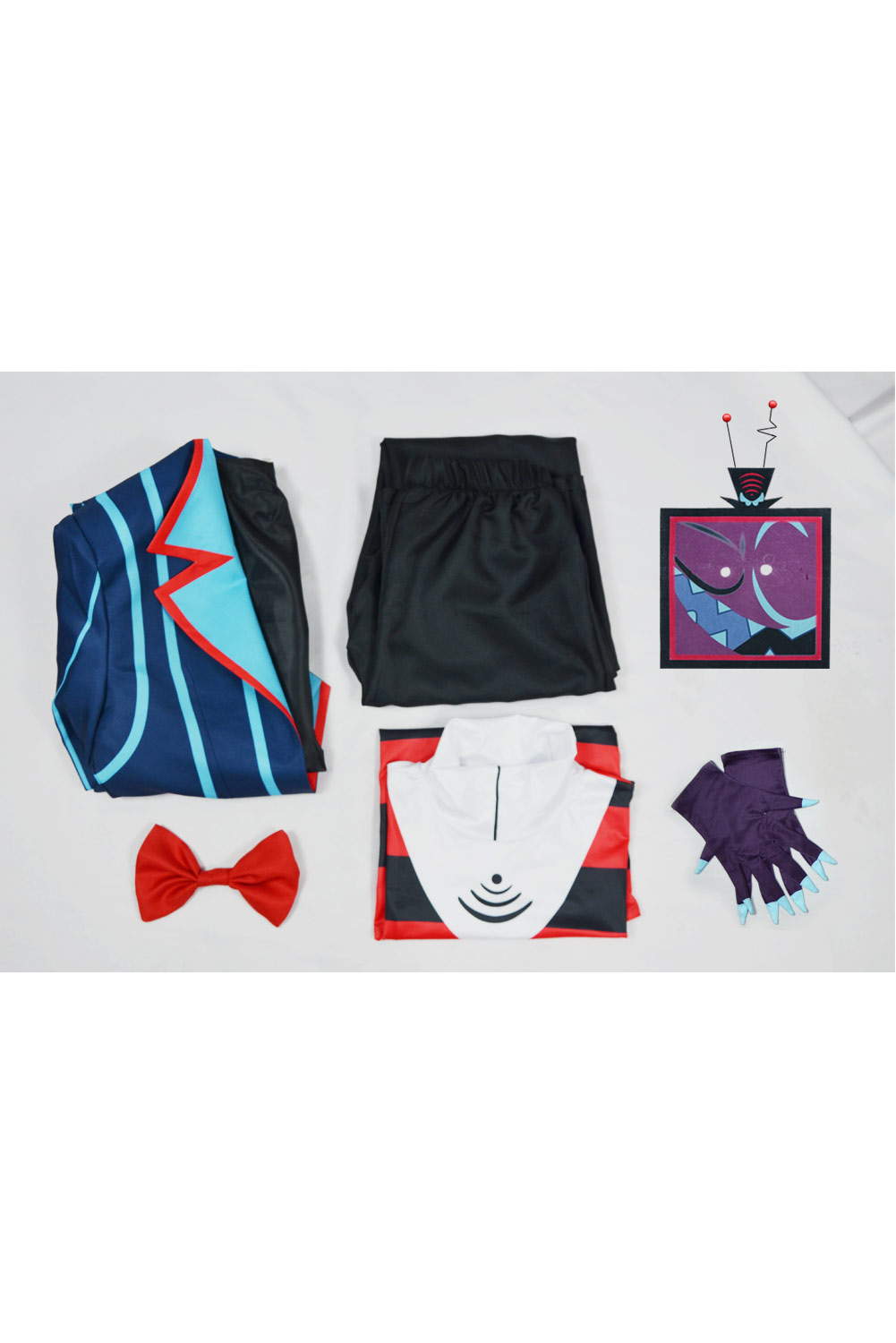 TV 2024 Helluva Boss Hazbin Hotel Vox Blue Outfit Party Carnival Halloween Cosplay Costume