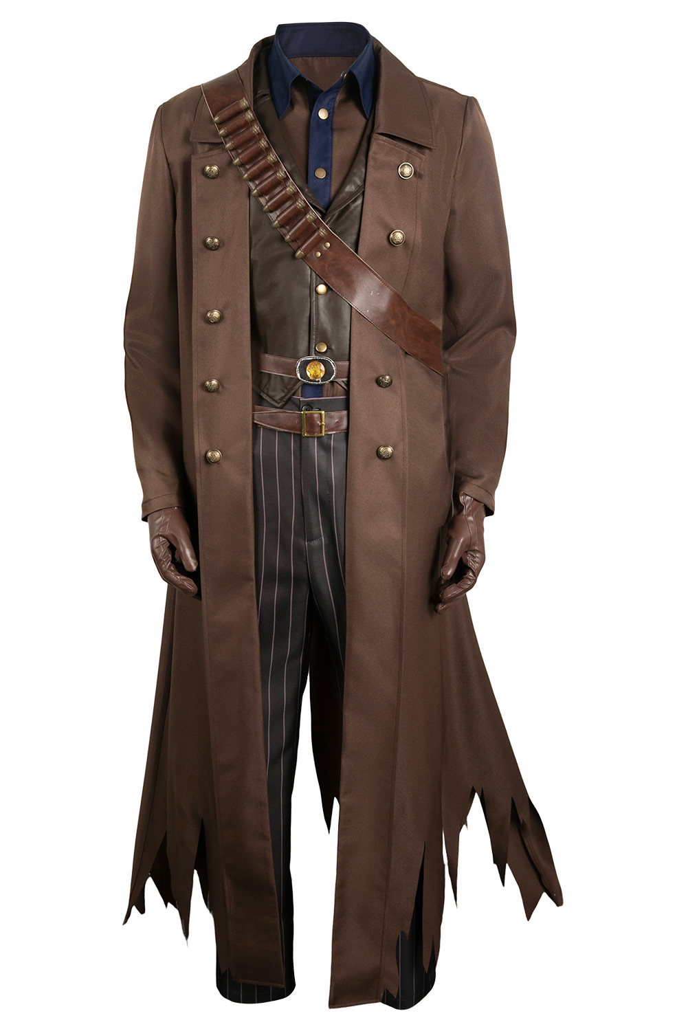 TV Fallout The Ghoul Cooper Howard Brown Outfit Halloween Carnival Suit Cosplay Costume