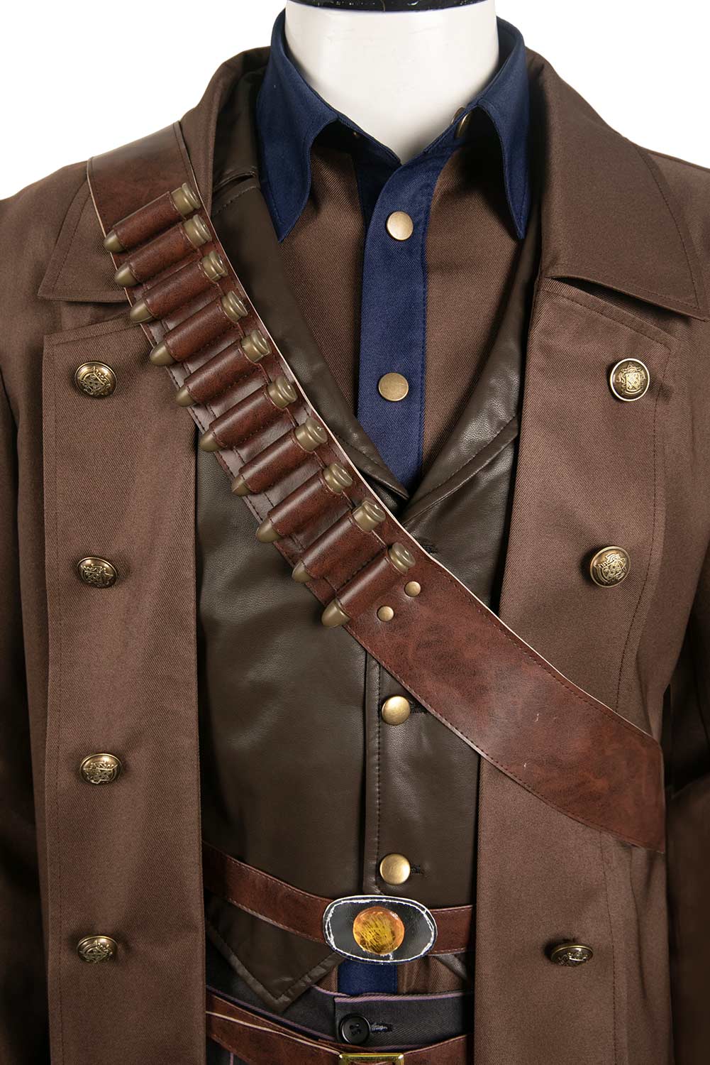 TV Fallout The Ghoul Cooper Howard Brown Outfit Halloween Carnival Suit Cosplay Costume