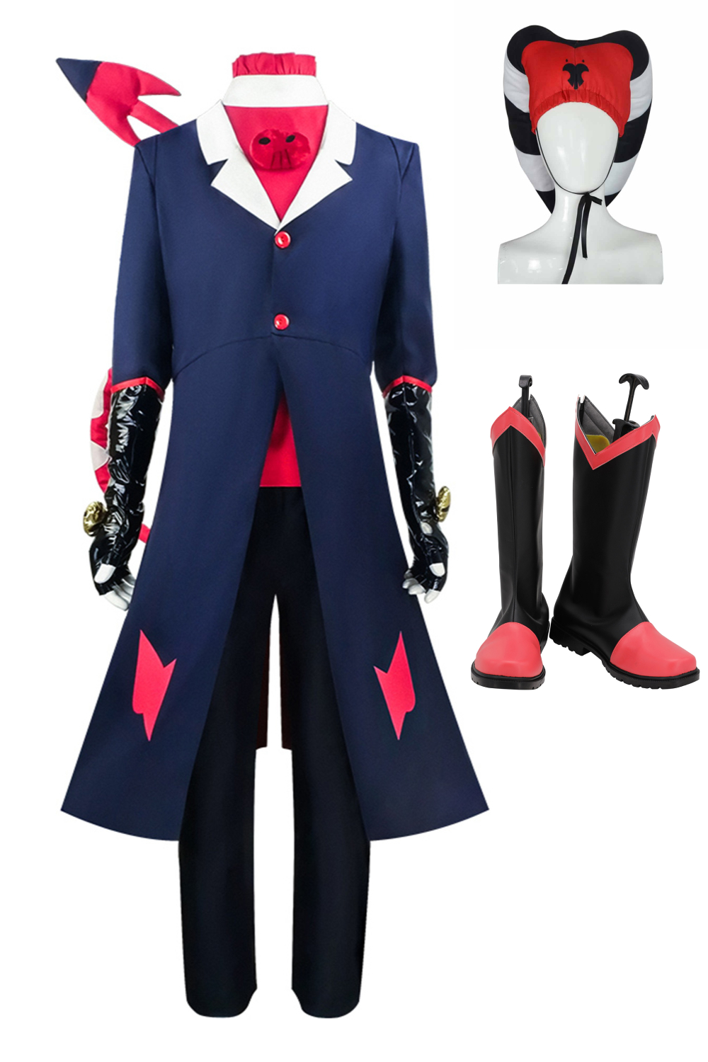 TV Hazbin Hotel (2024) Helluva Boss Blitz Outfits Halloween Carnival Suit Cosplay Costume