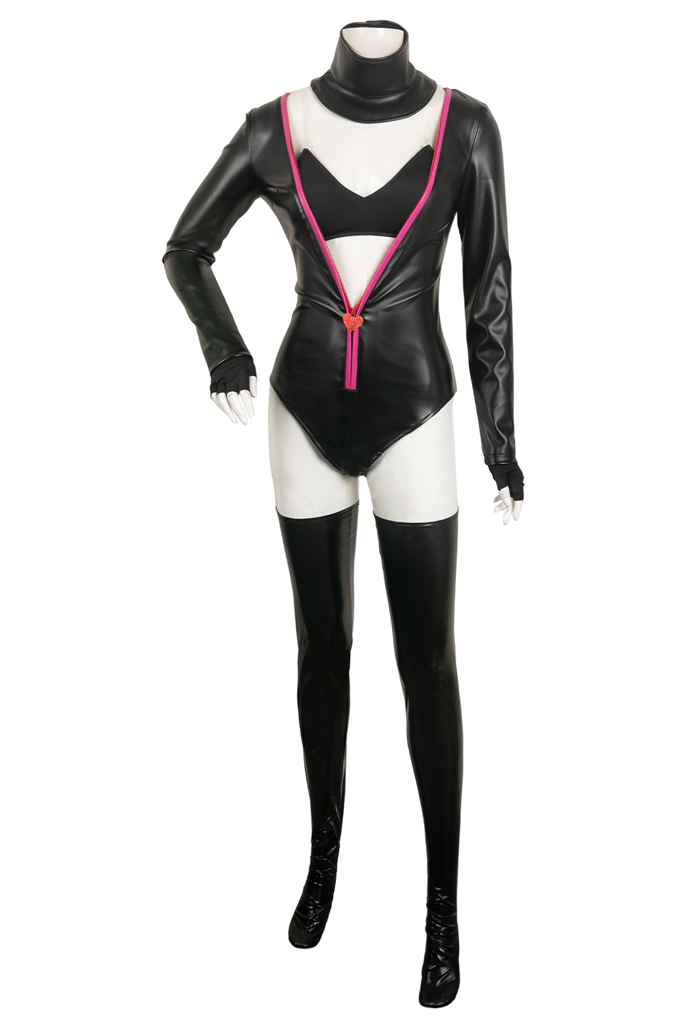 TV Hazbin Hotel 2024 Angel Dust Leather Jumpsuit Outfits Halloween Carnival Suit Cosplay Costume