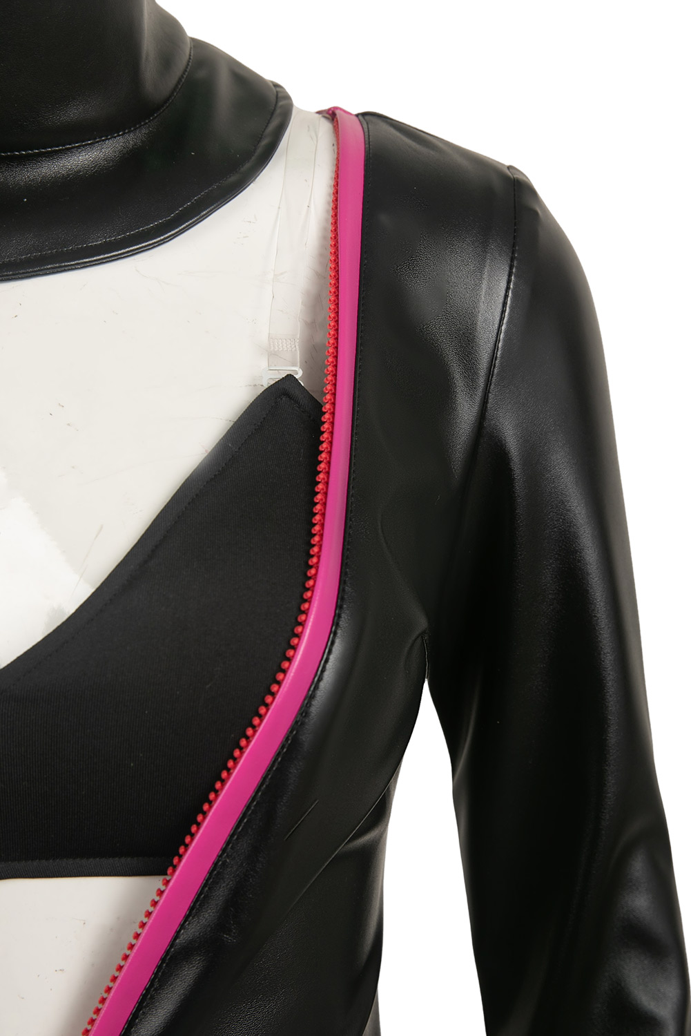 TV Hazbin Hotel 2024 Angel Dust Leather Jumpsuit Outfits Halloween Carnival Suit Cosplay Costume