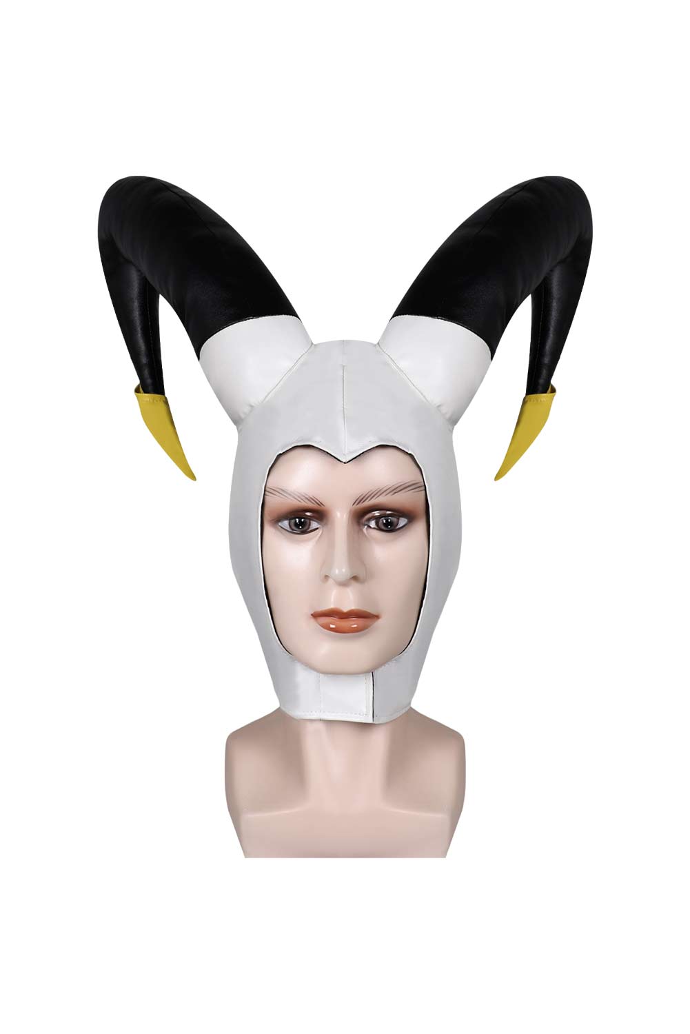 TV Hazbin Hotel Adam The Exorcist Cosplay Black And White Headband Hat Halloween Costume Accessories