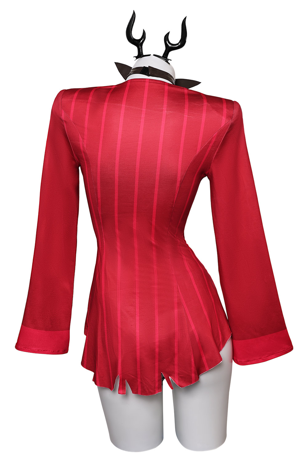 TV Hazbin Hotel Alastor Lingerie for Women Red Sexy 4 Piece Set Outfits Halloween Carnival Suit Cosplay Costume