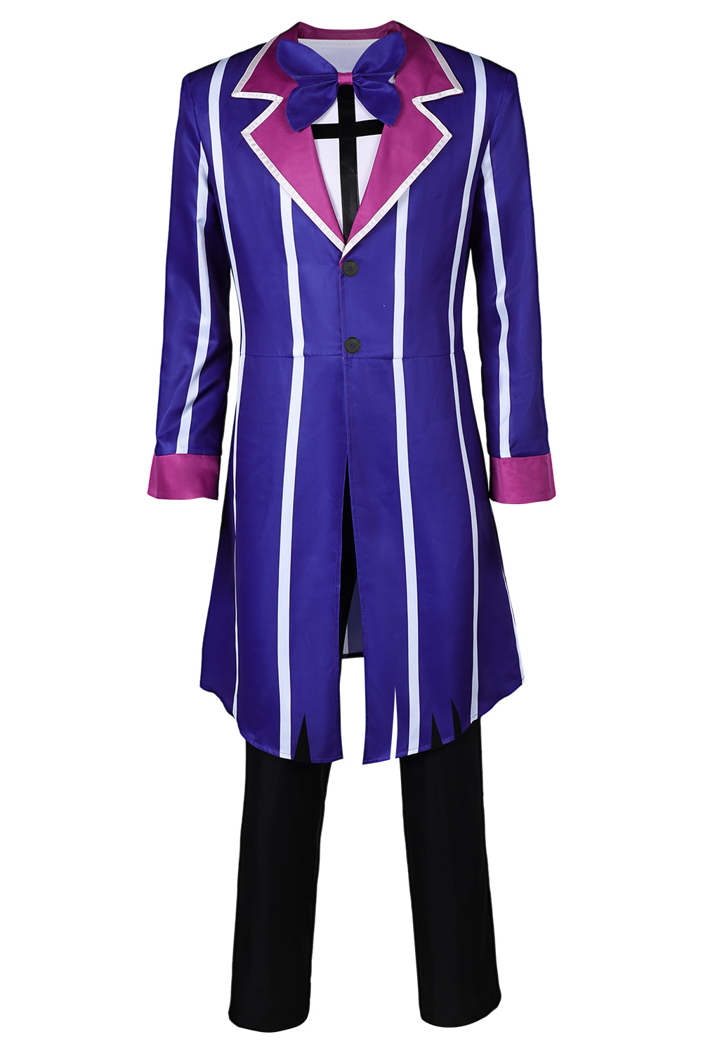 TV Hazbin Hotel Alastor Purple Uniform Outfits Halloween Carnival Suit Cosplay Costume
