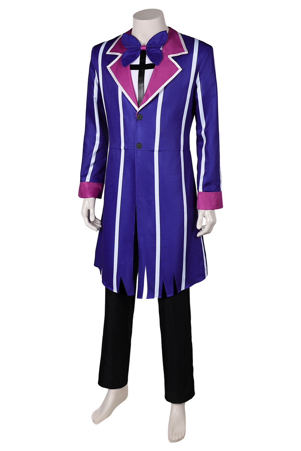 TV Hazbin Hotel Alastor Purple Uniform Outfits Halloween Carnival Suit Cosplay Costume