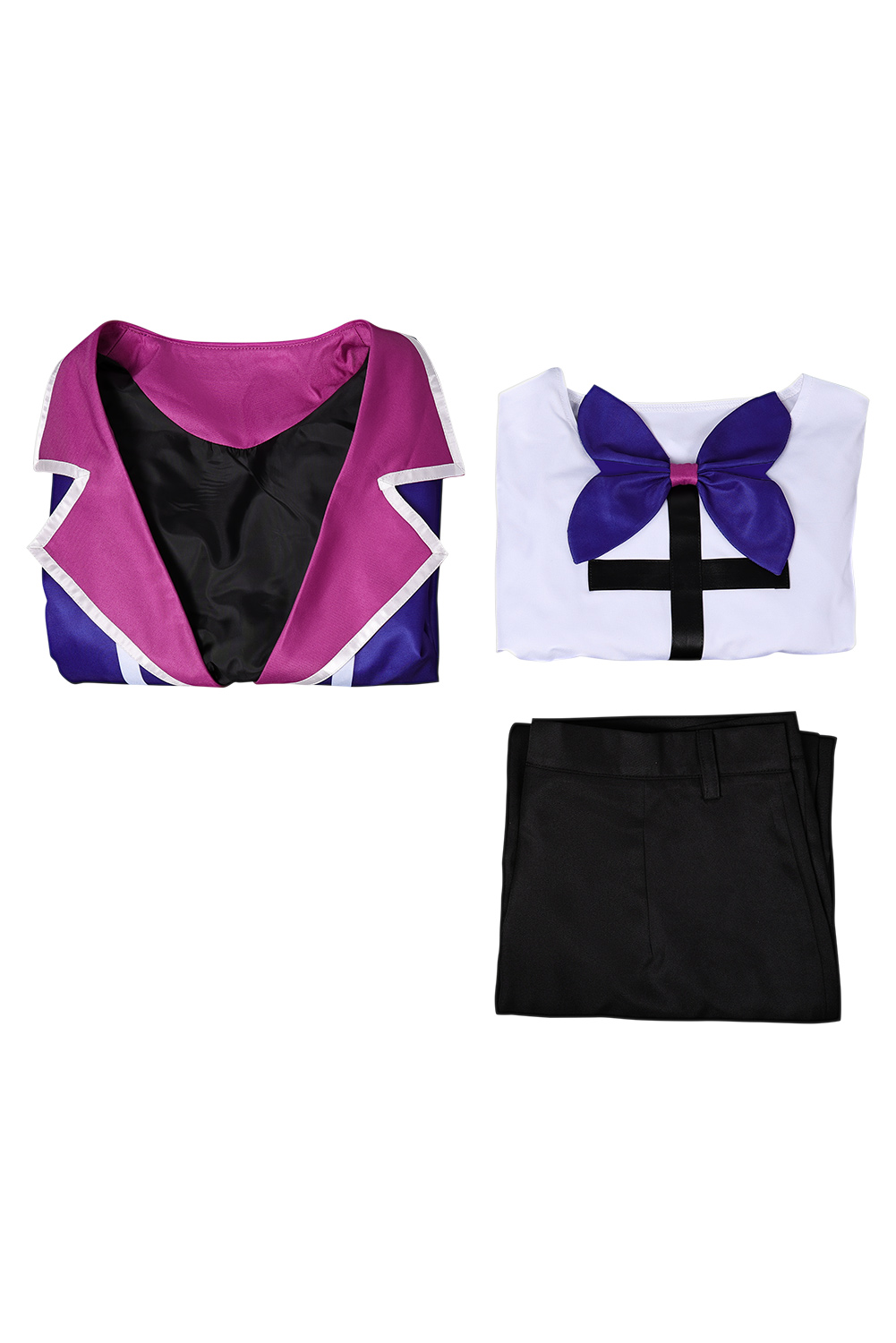 TV Hazbin Hotel Alastor Purple Uniform Outfits Halloween Carnival Suit Cosplay Costume