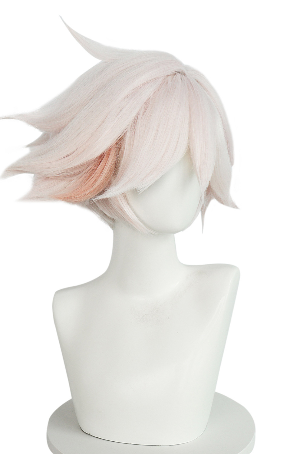 TV Hazbin Hotel Angel Dust Cosplay White Wig Heat Resistant Synthetic Hair Halloween Costume Accessories