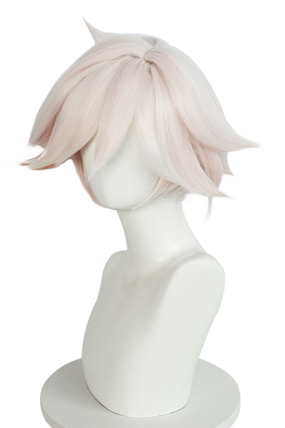 TV Hazbin Hotel Angel Dust Cosplay White Wig Heat Resistant Synthetic Hair Halloween Costume Accessories