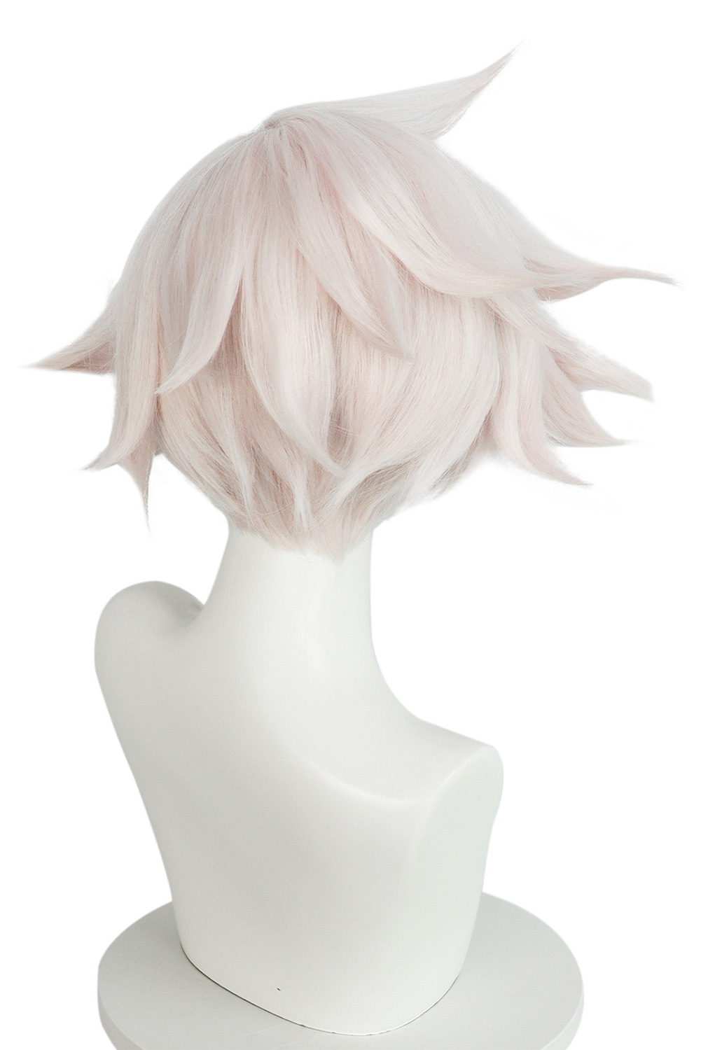 TV Hazbin Hotel Angel Dust Cosplay White Wig Heat Resistant Synthetic Hair Halloween Costume Accessories