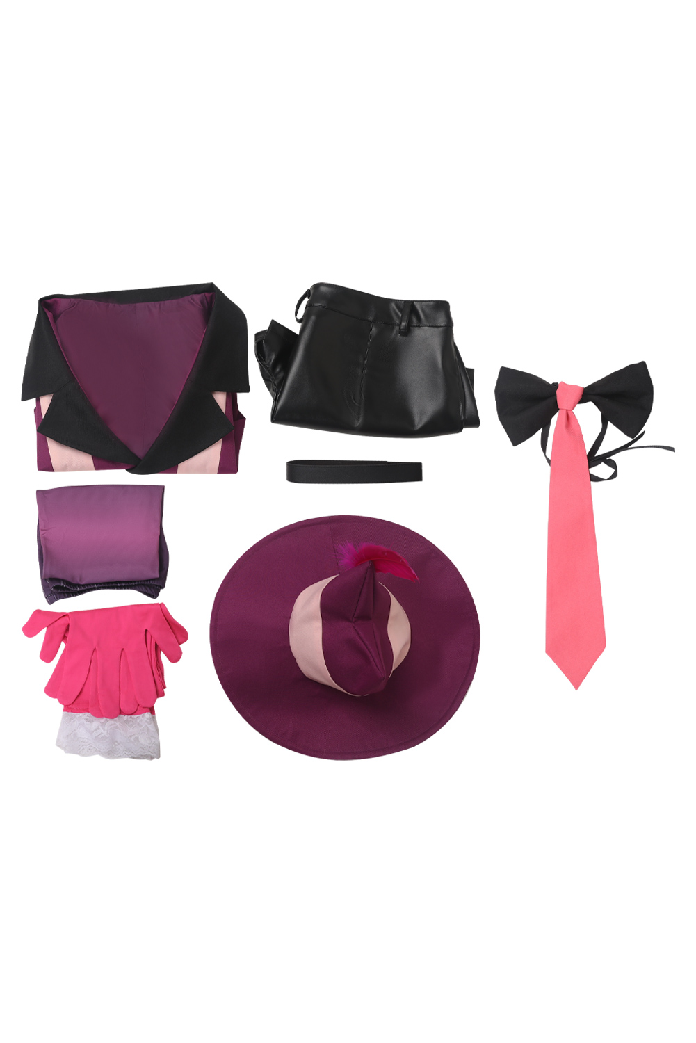 TV Hazbin Hotel Angel Dust Pink Combat Suit Outfits Halloween Carnival Suit Cosplay Costume