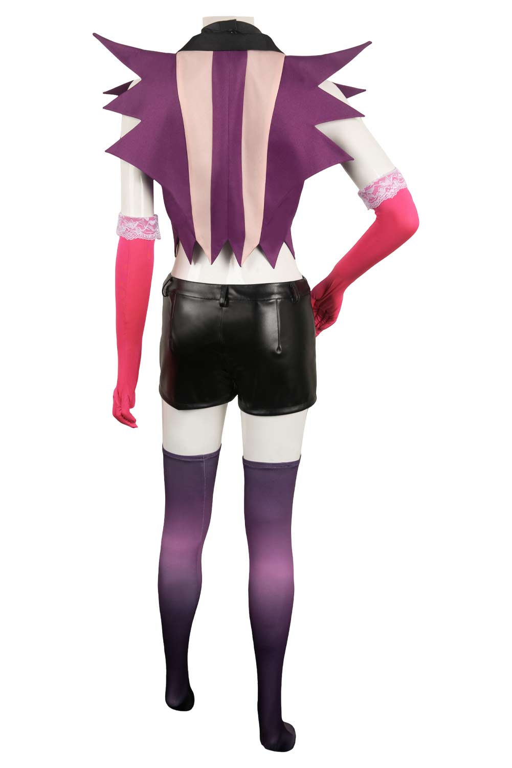 TV Hazbin Hotel Angel Dust Pink Combat Suit Outfits Halloween Carnival Suit Cosplay Costume