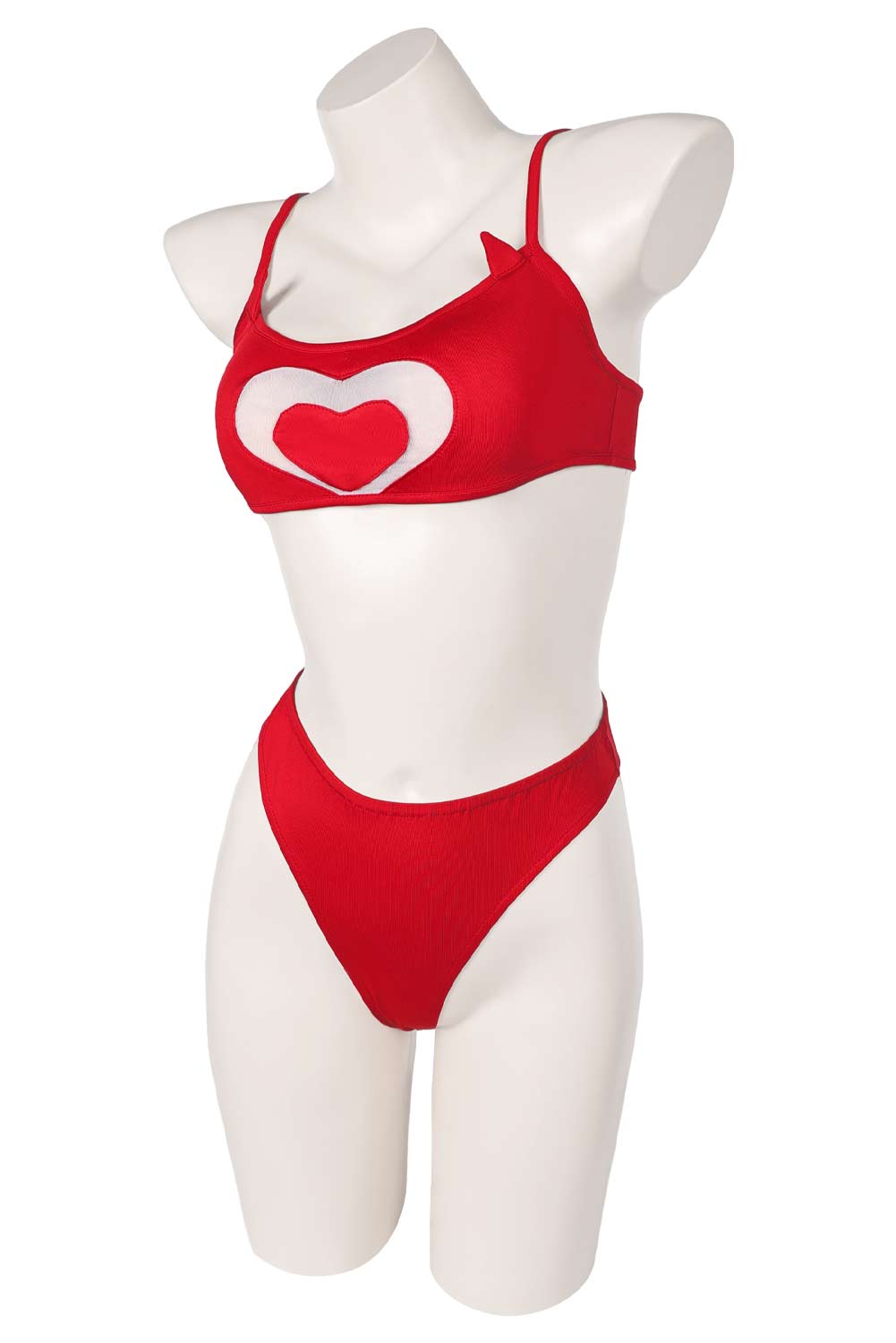TV Hazbin Hotel Cherri Bomb Red 2 Piece Bikinis Set Swimsuit Outfits Halloween Carnival Suit Cosplay Costume
