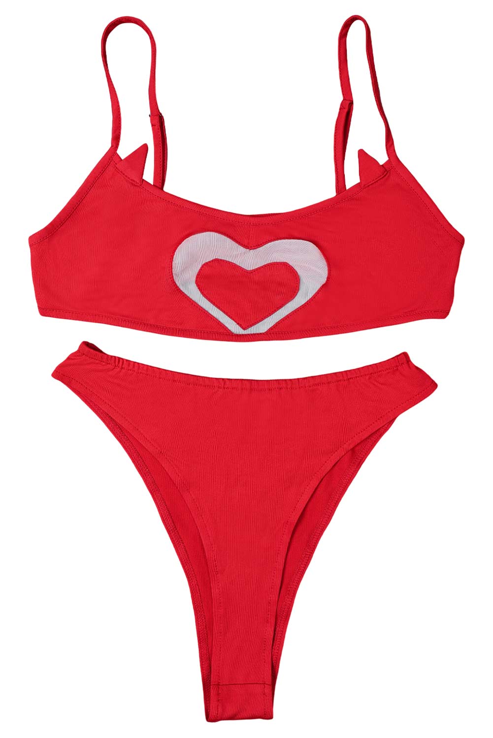 TV Hazbin Hotel Cherri Bomb Red 2 Piece Bikinis Set Swimsuit Outfits Halloween Carnival Suit Cosplay Costume