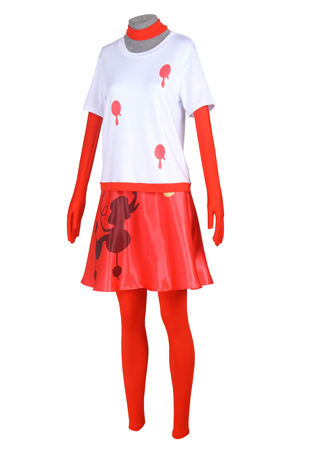 TV Hazbin Hotel Niffty Women Red Dress Set Outfits Halloween Carnival Suit Cosplay Costume