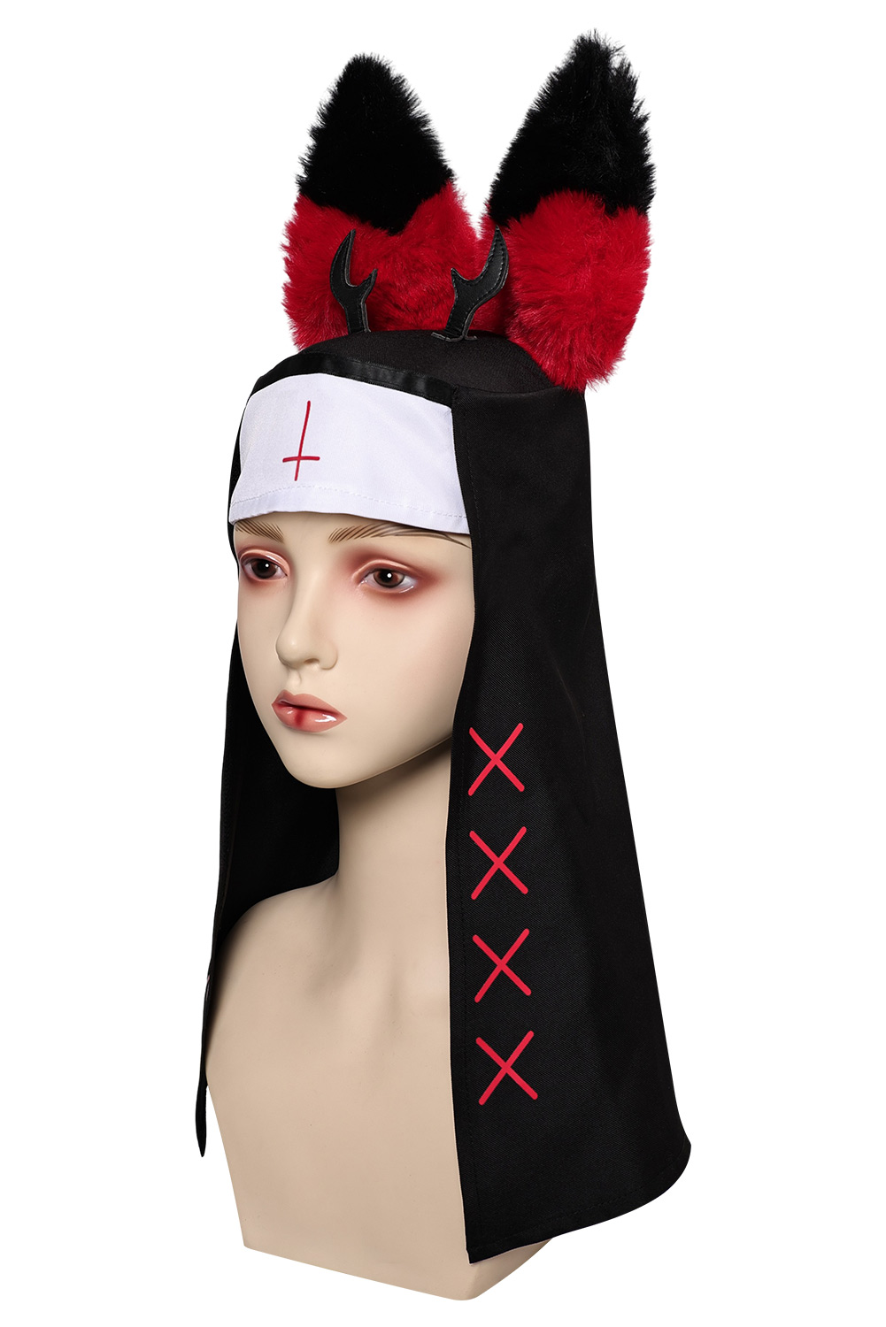 TV Hazbin Hotel Nun Alastor Cosplay Hat Halloween Carnival Costume Accessories