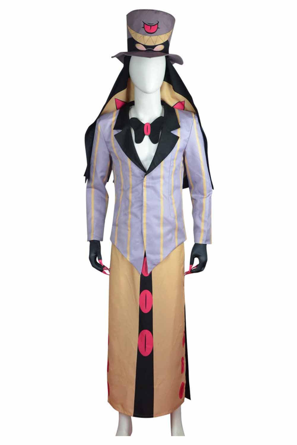 TV Hazbin Hotel Sir Pentious Brown Uniform With Hat Outfits Halloween Carnival Suit Cosplay Costume